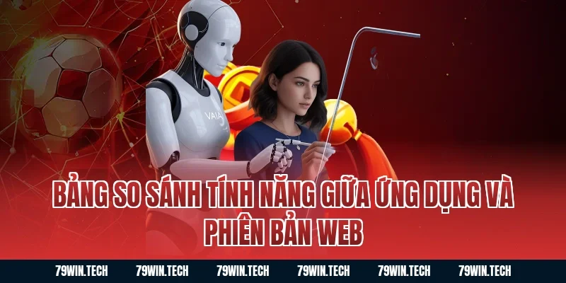 Bảng so sánh tính năng giữa ứng dụng và phiên bản web
