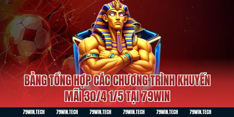 Bảng tổng hợp các chương trình khuyến mãi 30/4 1/5 tại 79win