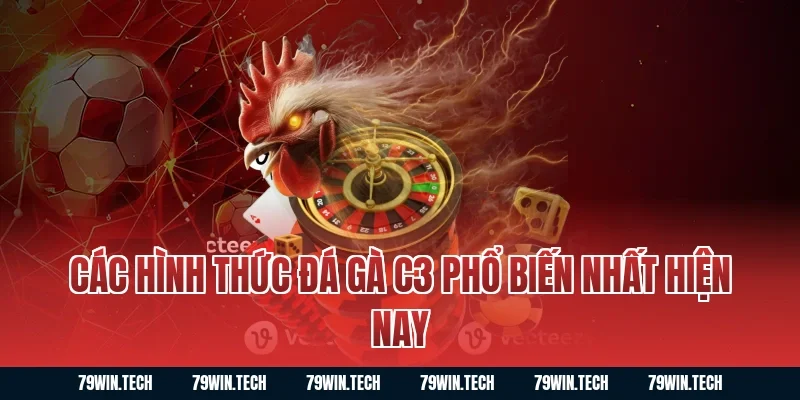 Các hình thức đá gà C3 phổ biến nhất hiện nay