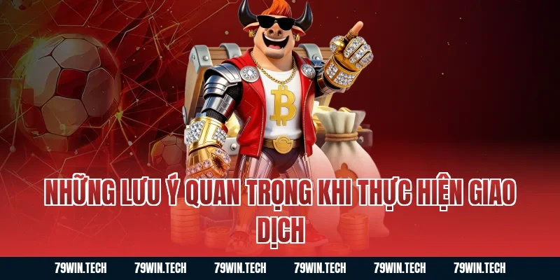 Những lưu ý quan trọng khi thực hiện giao dịch